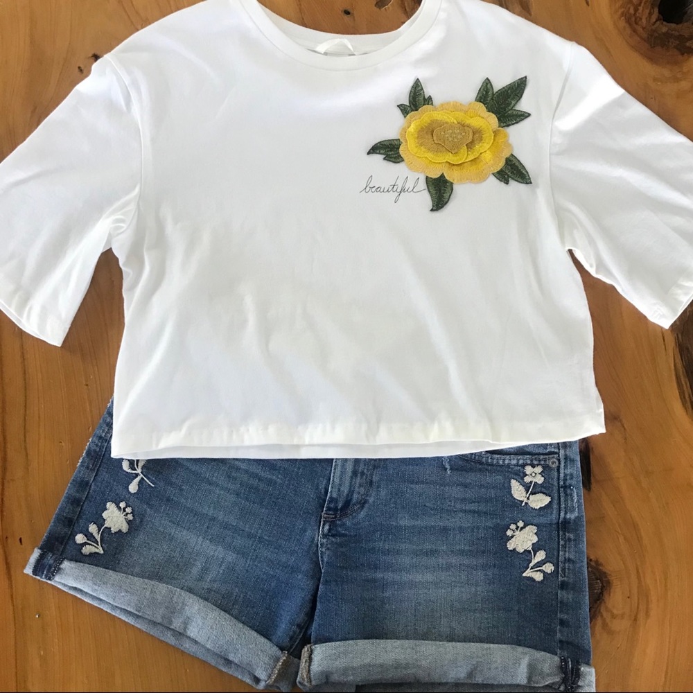 H&M Flower Crop Top